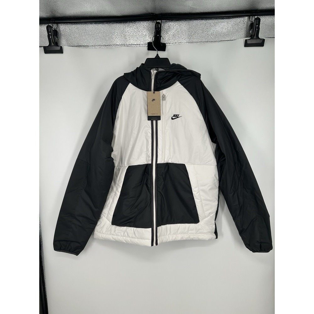 Nike Sportswear Therma Fit Legacy Hooded Jacket DD6857-070 Repel White Large‎